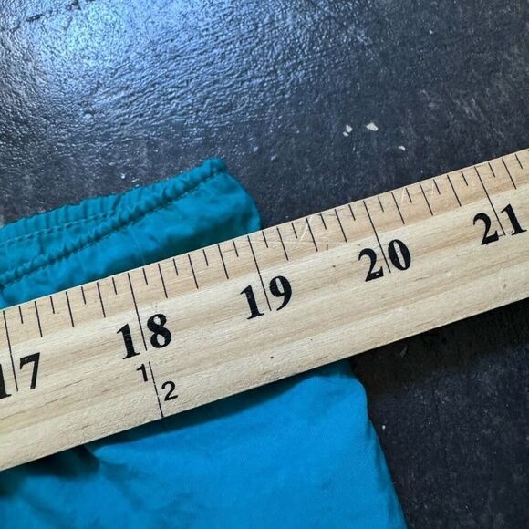 VTG 90s Nike Blue Lightweight Shorts Size XL W Drawstring 100% Nylon Small Logo - Picture 6 of 7